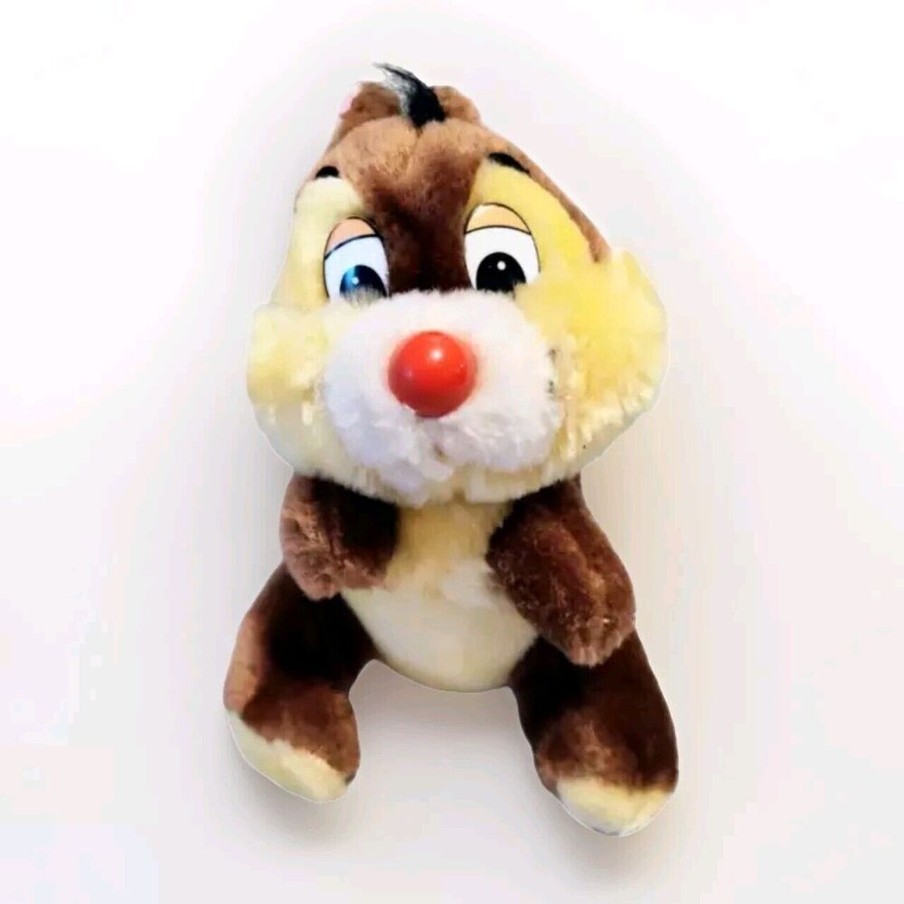 Vintage Disneyland Chipmunk Plush Disney World Chip Dale Stuffed Animal 7"